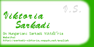 viktoria sarkadi business card